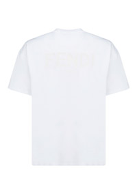 Fendi Roma Logo T-Shirt - White