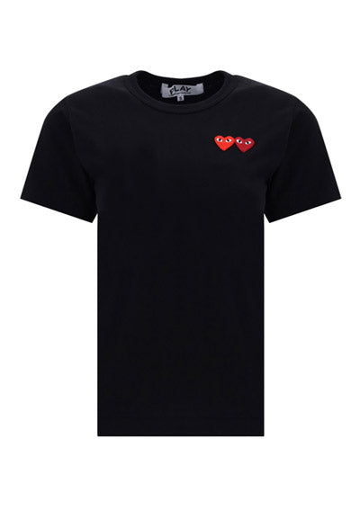 Double Heart T-shirt - Black