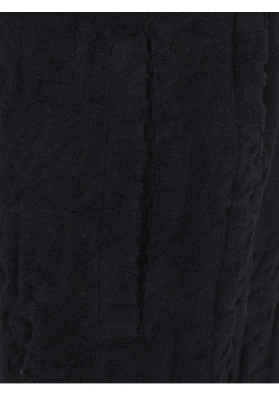Logo Cotton Trousers - Black