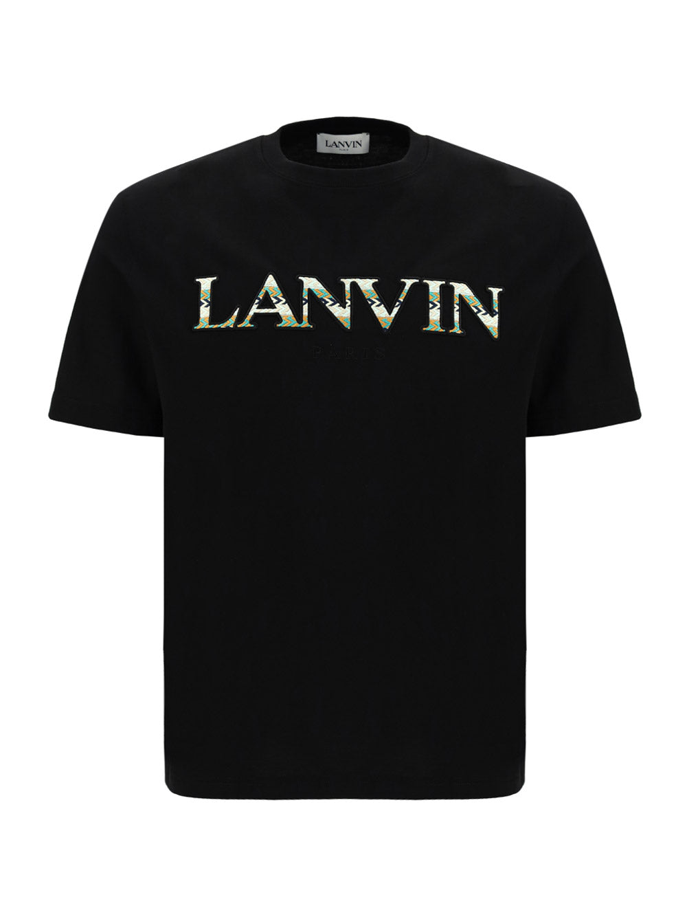Embroidered Logo Short-Sleeve T-Shirt - Black