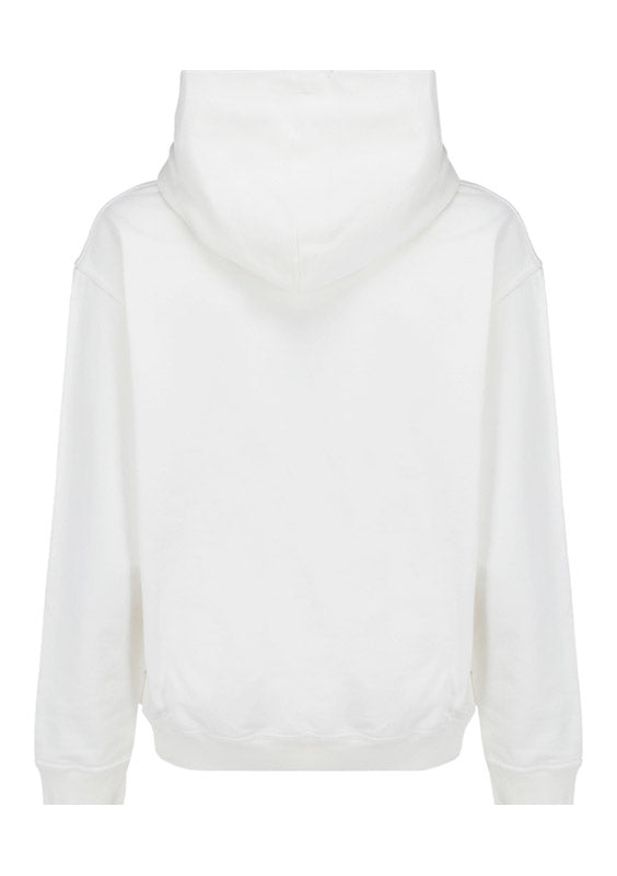 Reverse Logo Hoodie - White