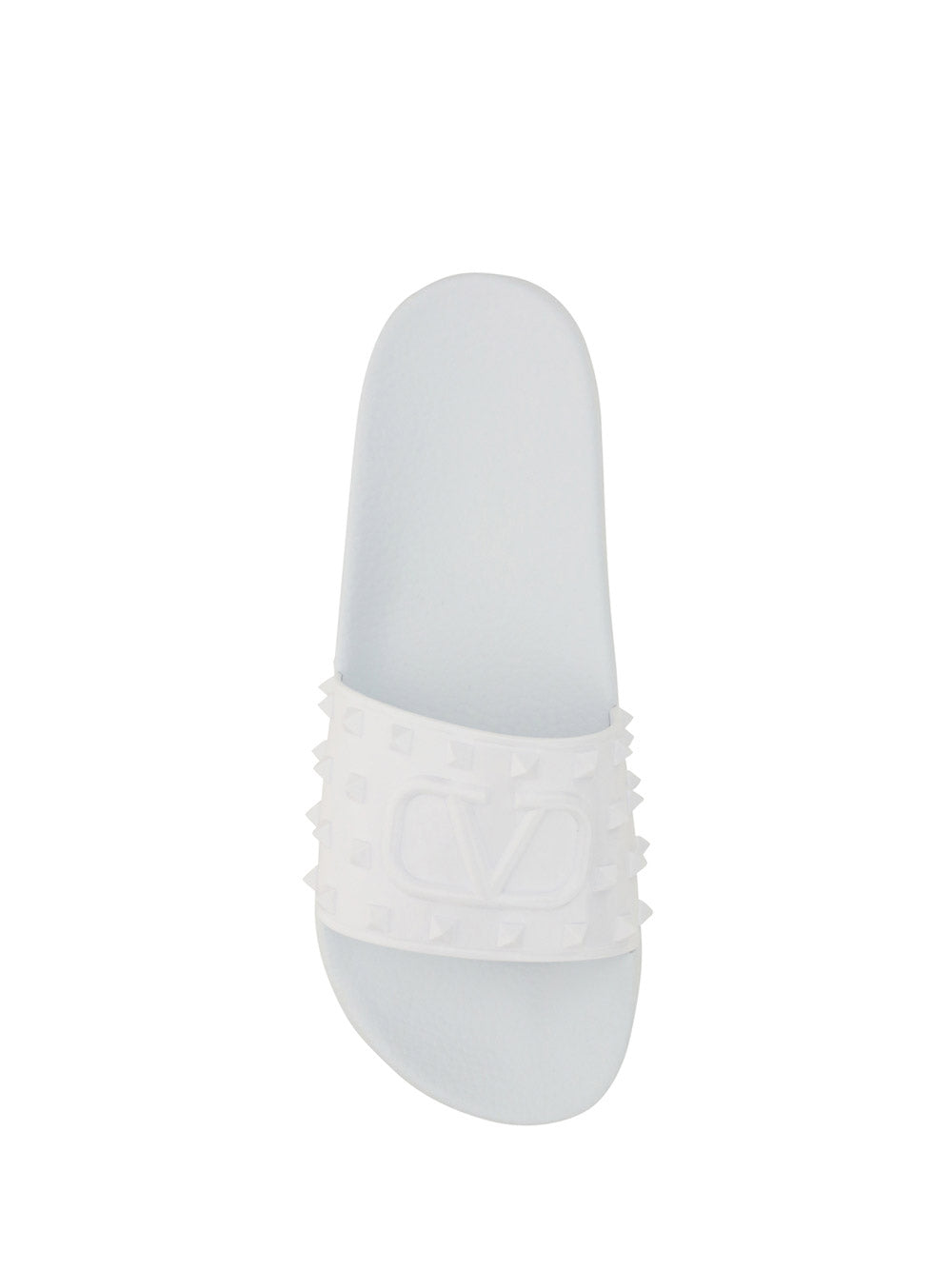 Rubber Summer Vlogo Signature Slide Sandal - White