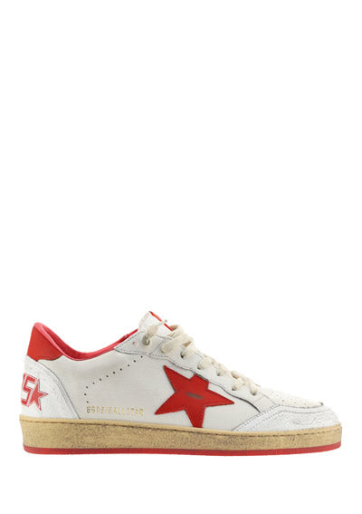 Ball Star Sneakers - White / Red