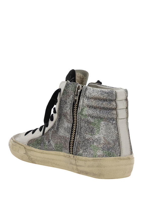 Slide Sneakers - White / Silver
