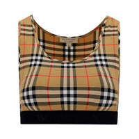 Vintage Check Sports Bra - Archive Beige