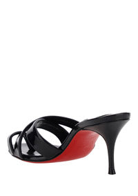 Simply Mule Sandal - Black / Patent