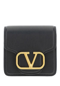 Wallet With Neck Strap - Black