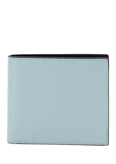 Leather Bi-Fold Wallet - Blue