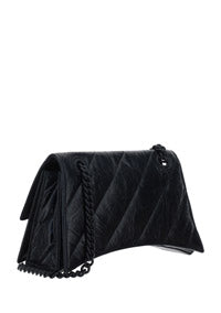 Women's Crush Small Chain Bag Quilted - Black
