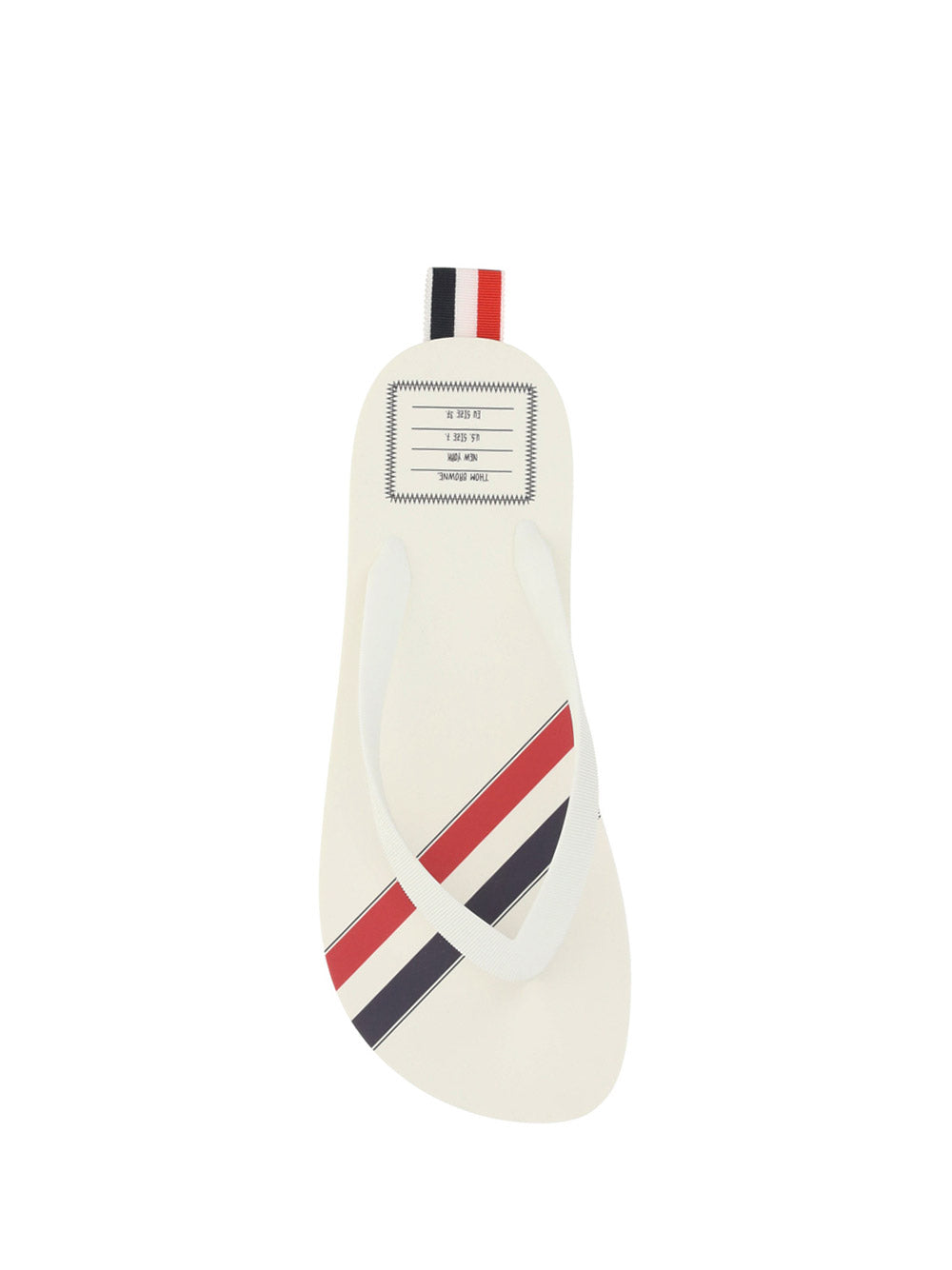 Rubber Stripe Flip Flop - White