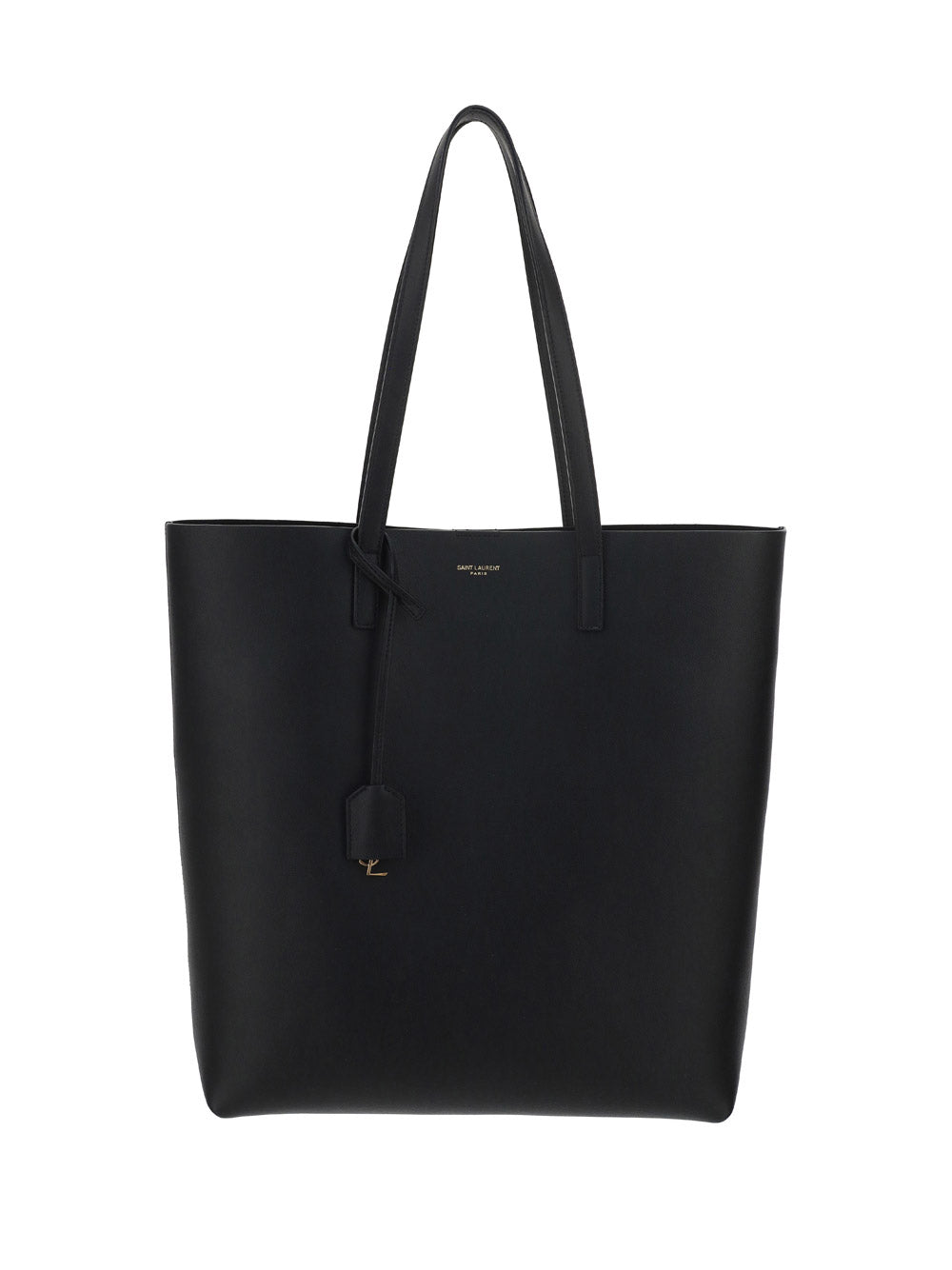 Shopping Bag N/S In Supple Leather - Black