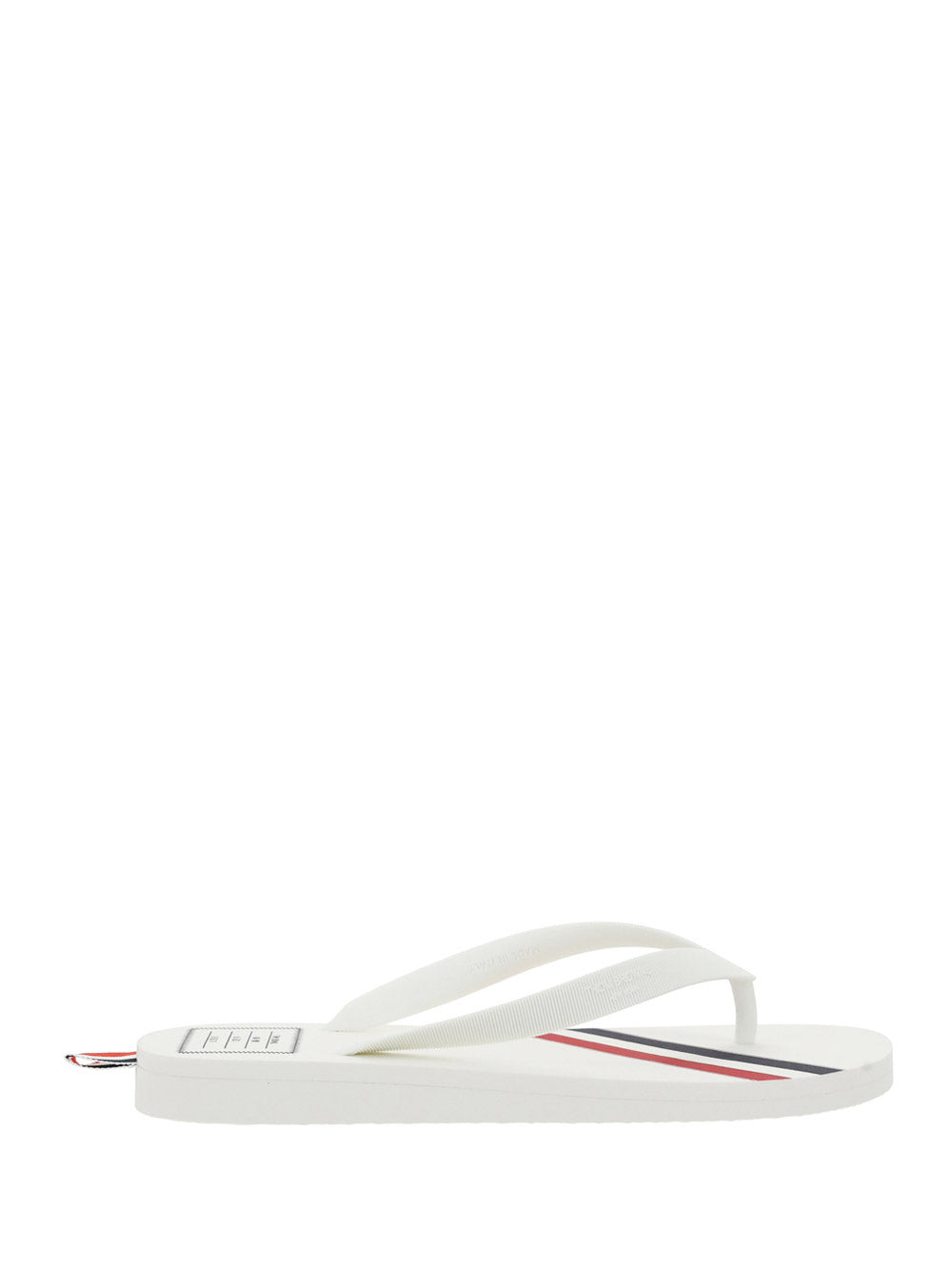 Rubber Stripe Flip Flop - White