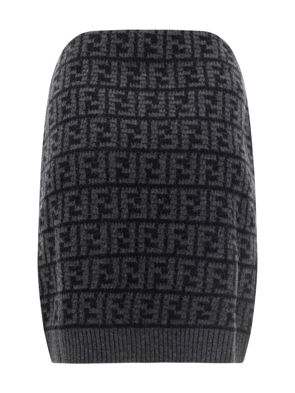Crocheted Cashmere Skirt - Black