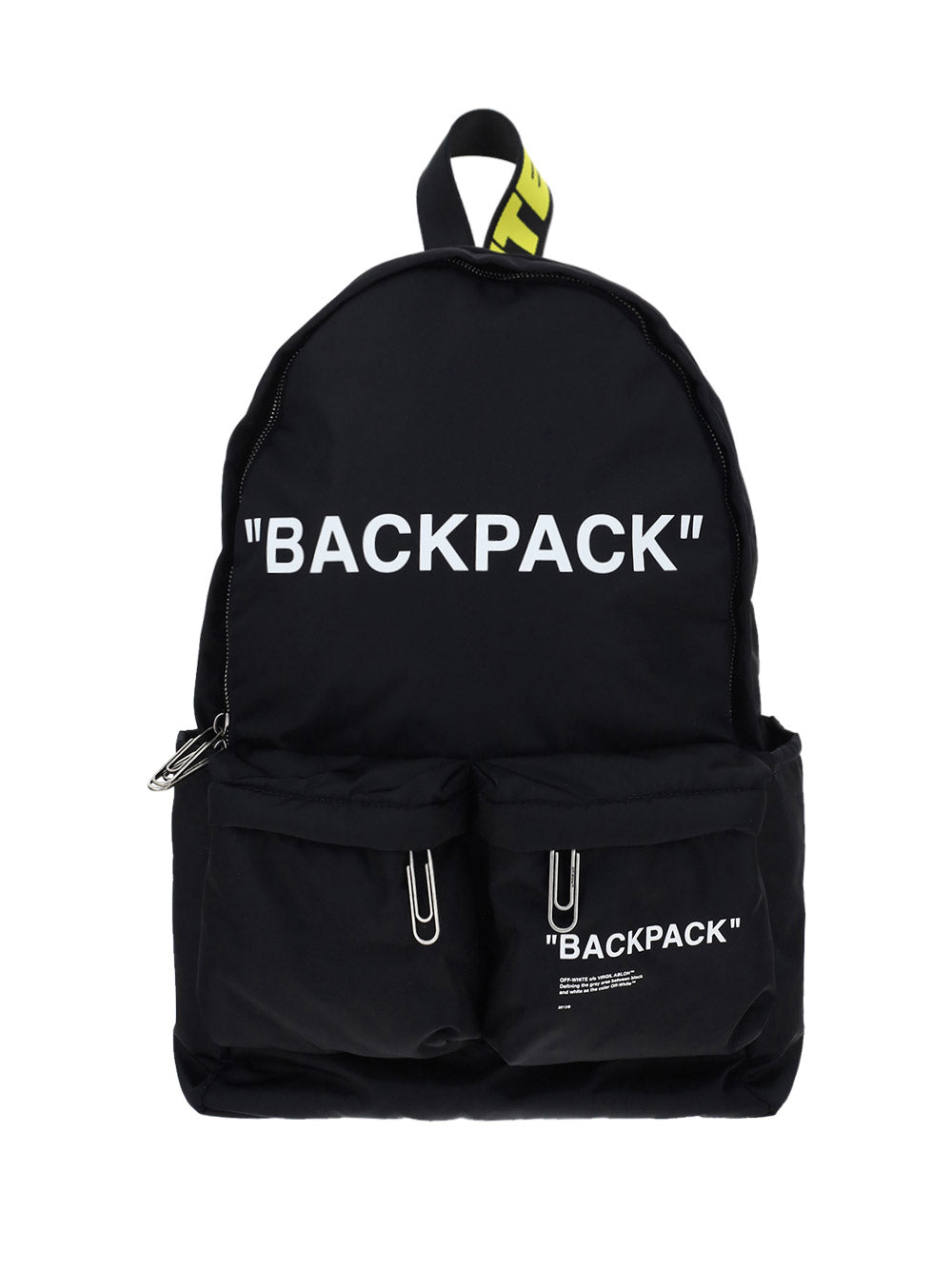 Quote Nylon Backpack - Black/White