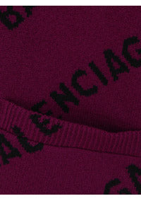 Allover Logo Cardigan - Purple
