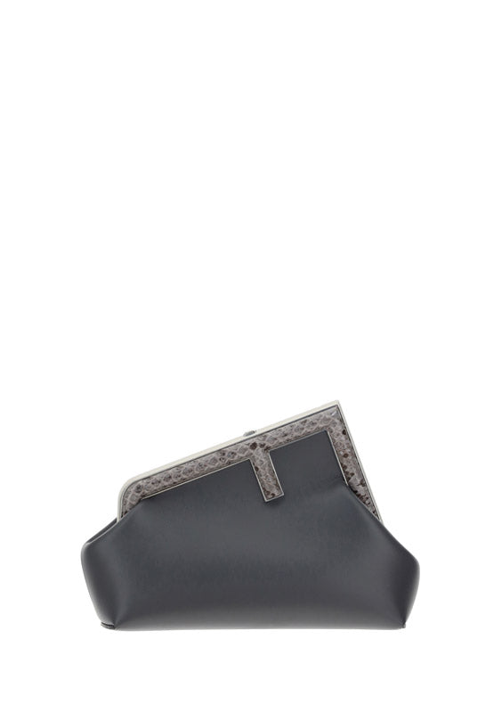Fendi First Small Bag - Python / Dark Grey