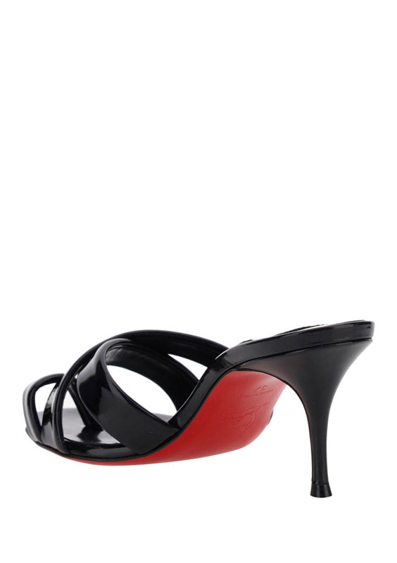 Simply Mule Sandal - Black / Patent