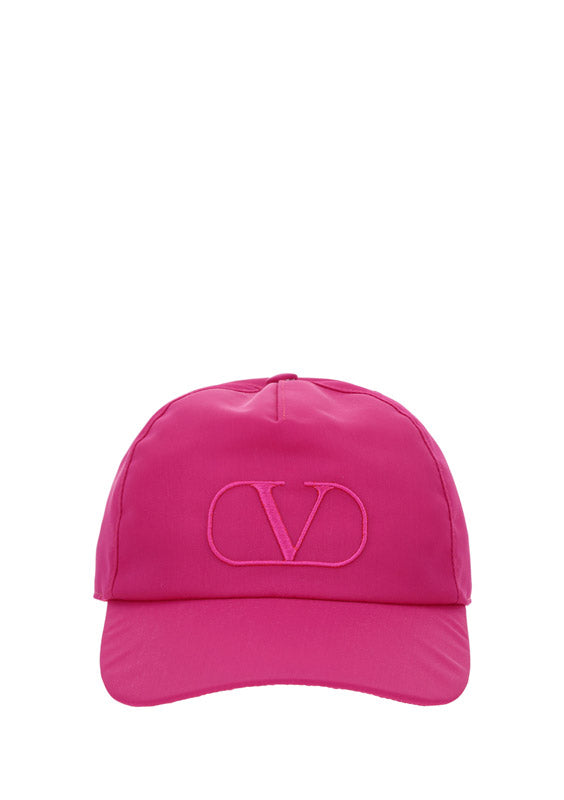 VLogo Signature Silk Baseball Cap - Pink PP