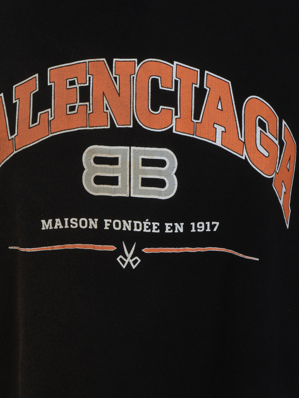 Maison Balenciaga Long Sleeve T-Shirt Oversized - Black