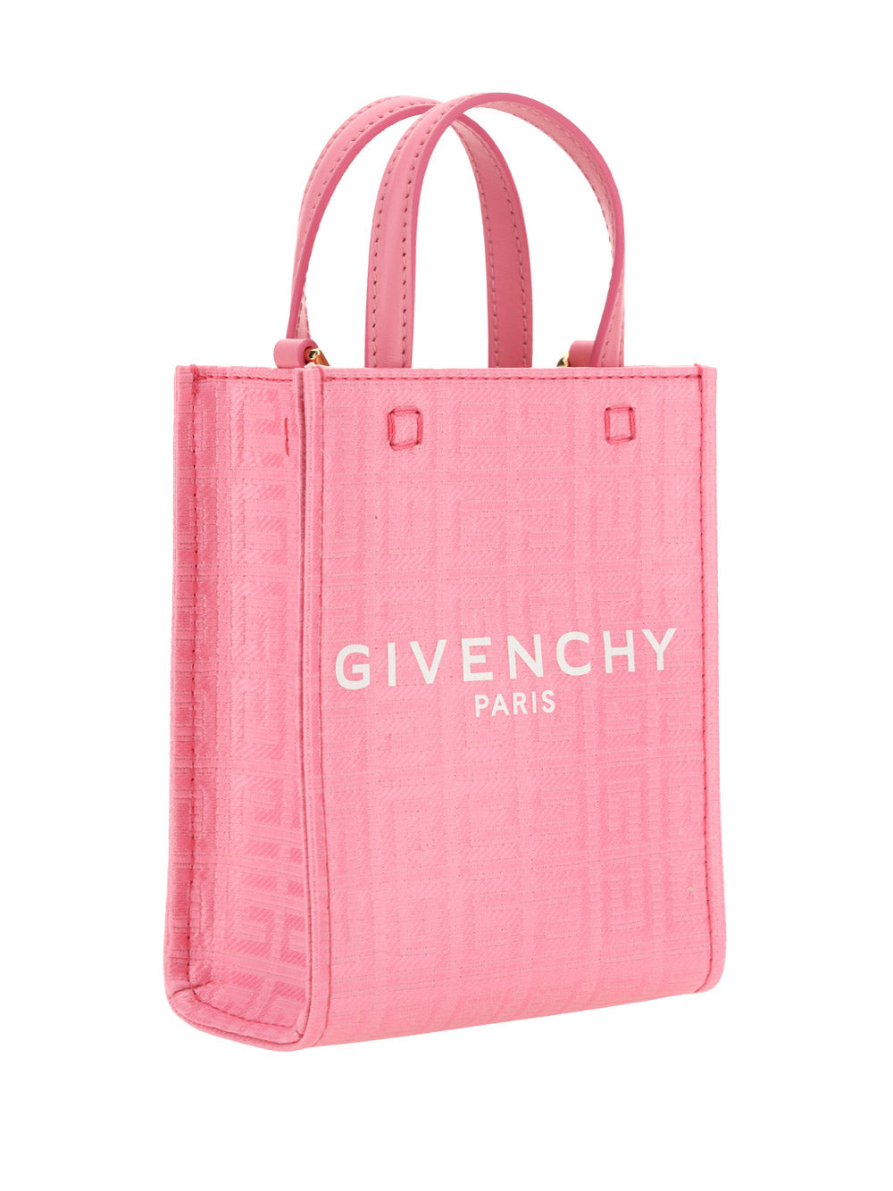 Mini G-Tote Shopping Bag in 4G Coated Canvas - Pink