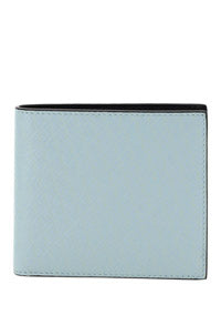 Leather Bi-Fold Wallet - Blue
