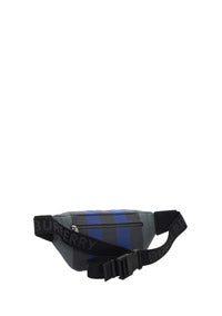 Check Cotton Sonny Bum Bag - Oceanic Blue