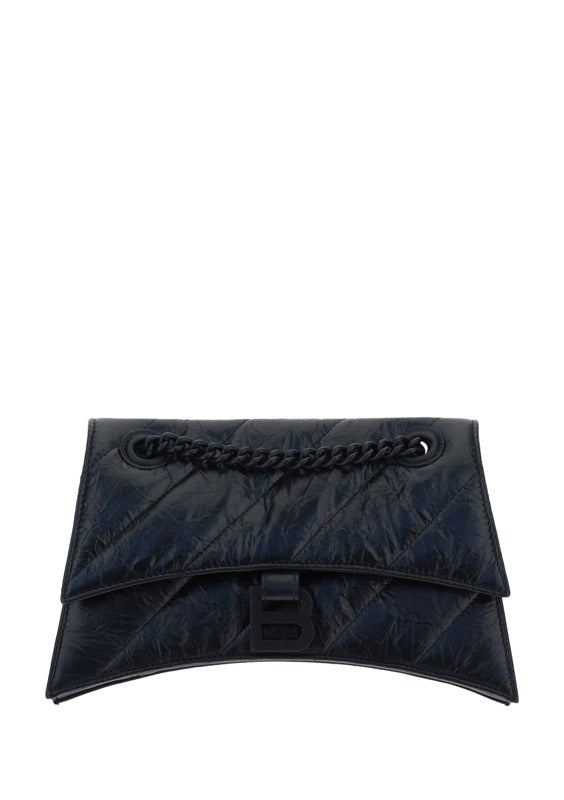 Women's Crush Small Chain Bag Quilted - Black