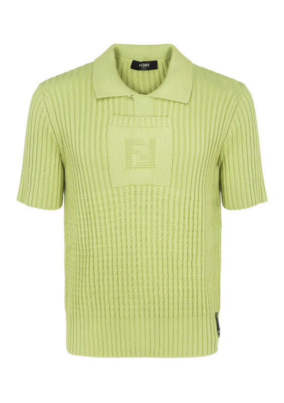 Knit Polo Shirt - Green