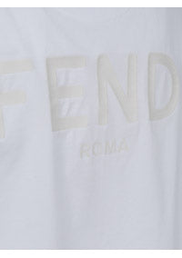 Fendi Roma Logo T-Shirt - White