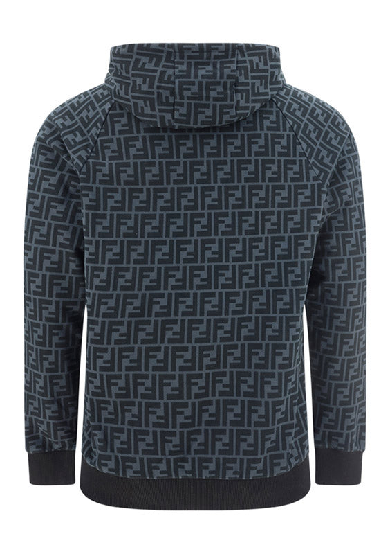FF Cotton Hooded Sweatshirt - Black