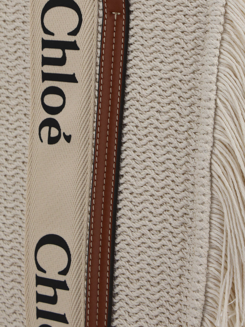 Medium Woody Tote Bag - Off-white