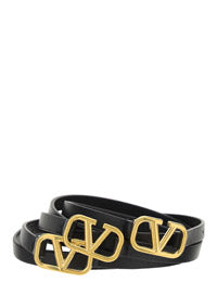 VLogo Signature Nappa Belt 10 MM - Black