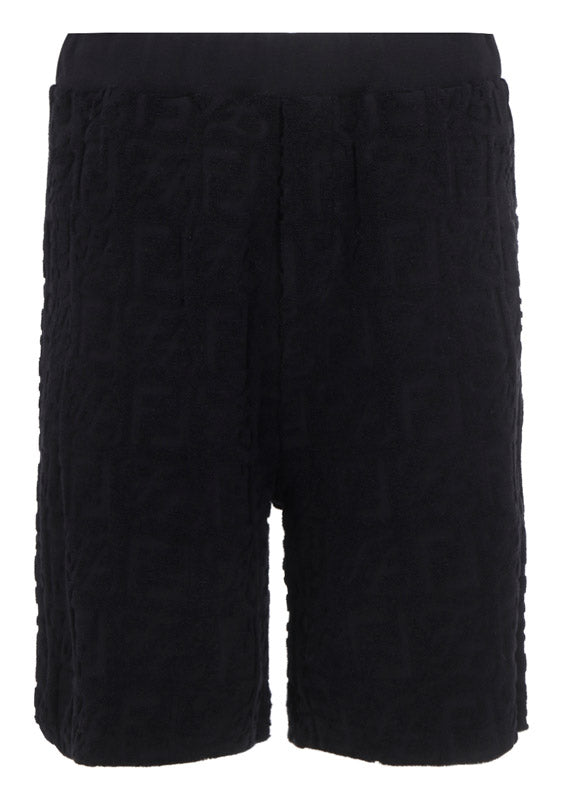 Logo Cotton Trousers - Black
