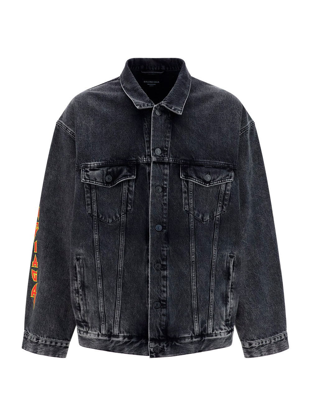 Oversized Logo Jacket - Black