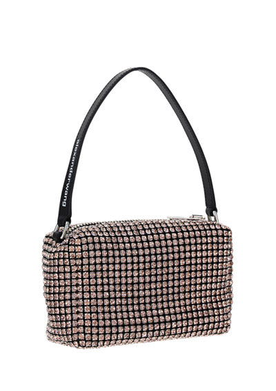 Heiress Medium Pouch in Crystal Mesh - Black