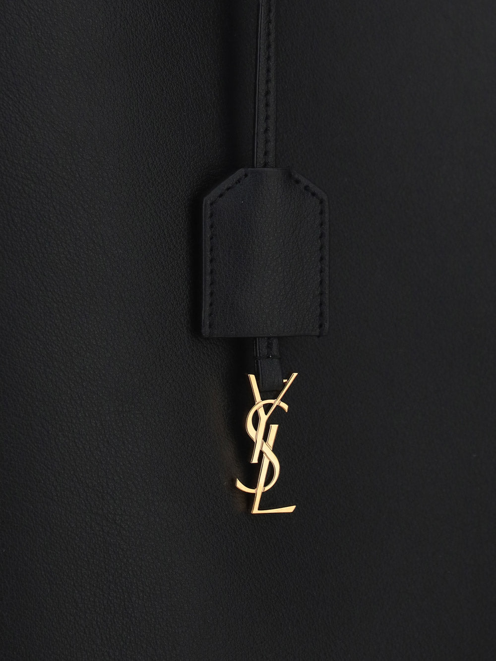 Shopping Bag N/S In Supple Leather - Black