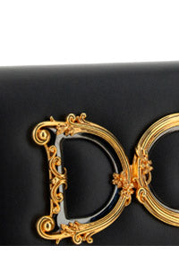 DG Girls Clutch In Calfskin - Black