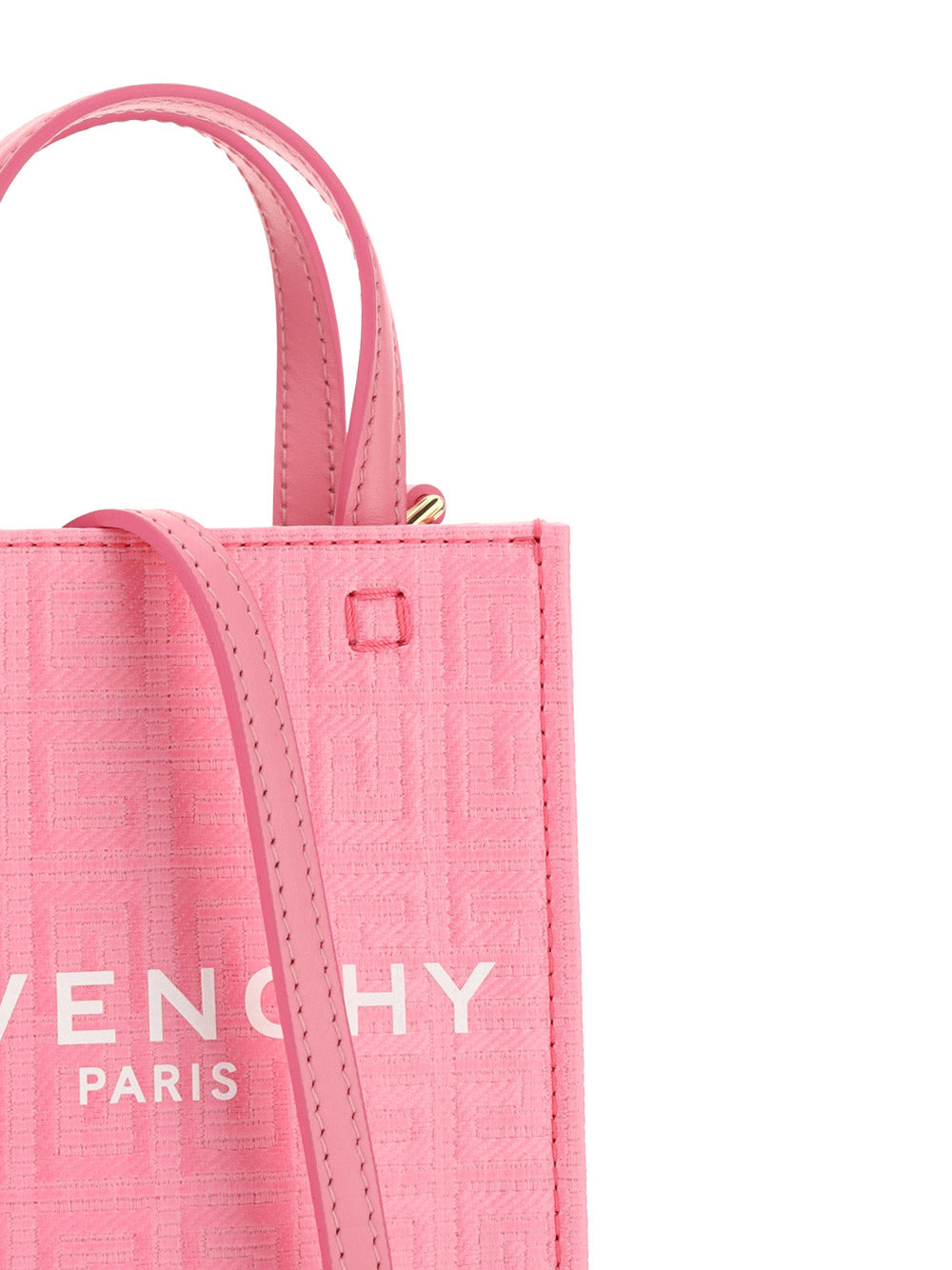 Mini G-Tote Shopping Bag in 4G Coated Canvas - Pink