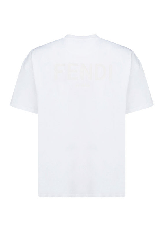 Fendi Roma Logo T-Shirt - White