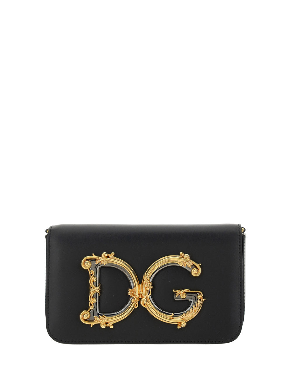 DG Girls Clutch In Calfskin - Black