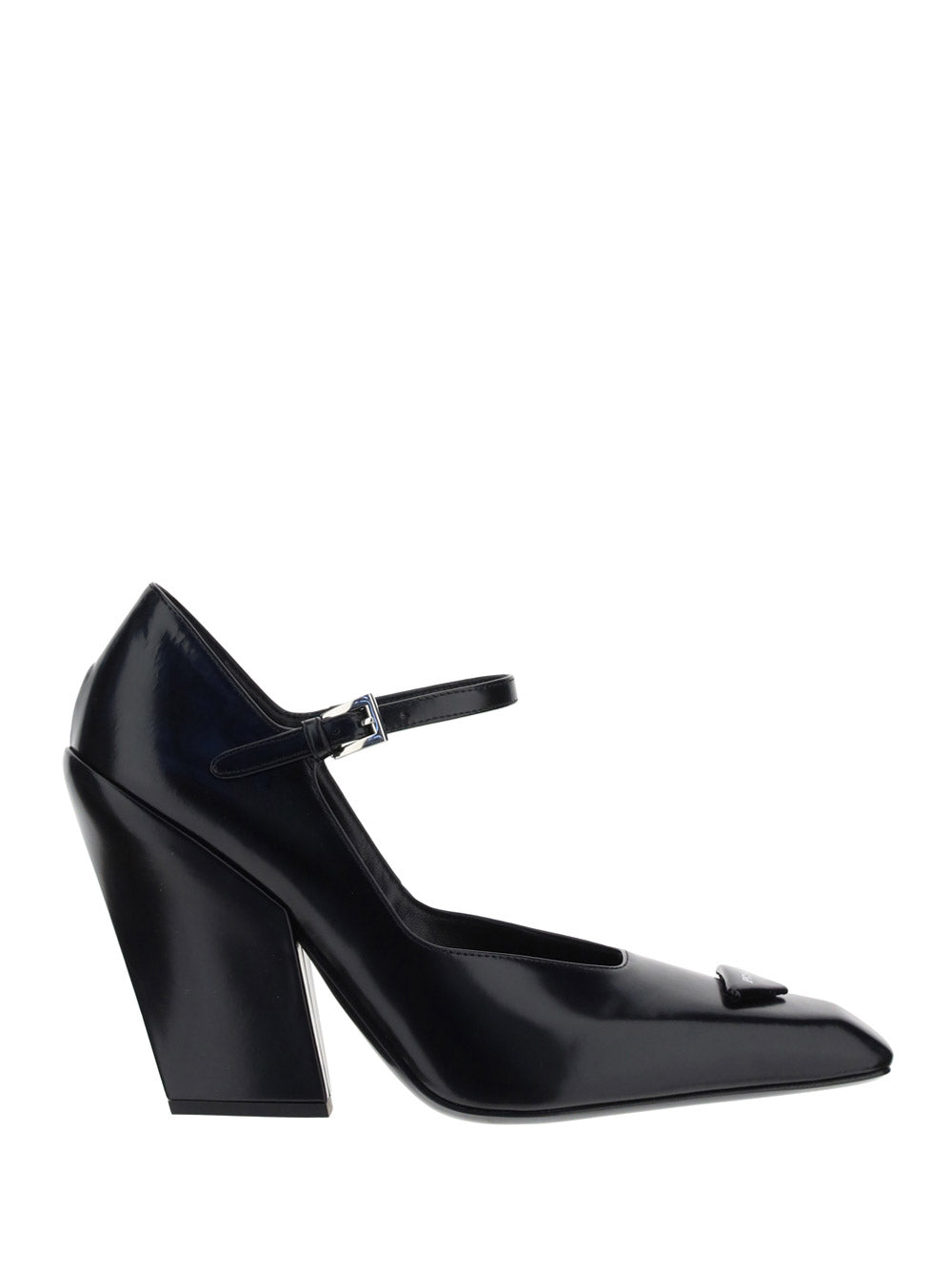 Brushed Leather Pumps - Black