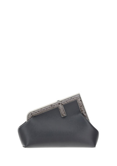 Fendi First Small Bag - Python / Dark Grey