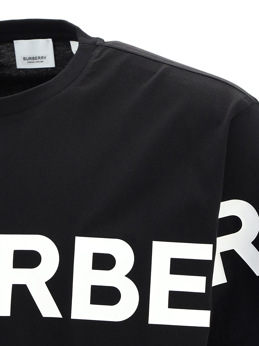 Horseferry Print Cotton Oversized T-shirt - Black