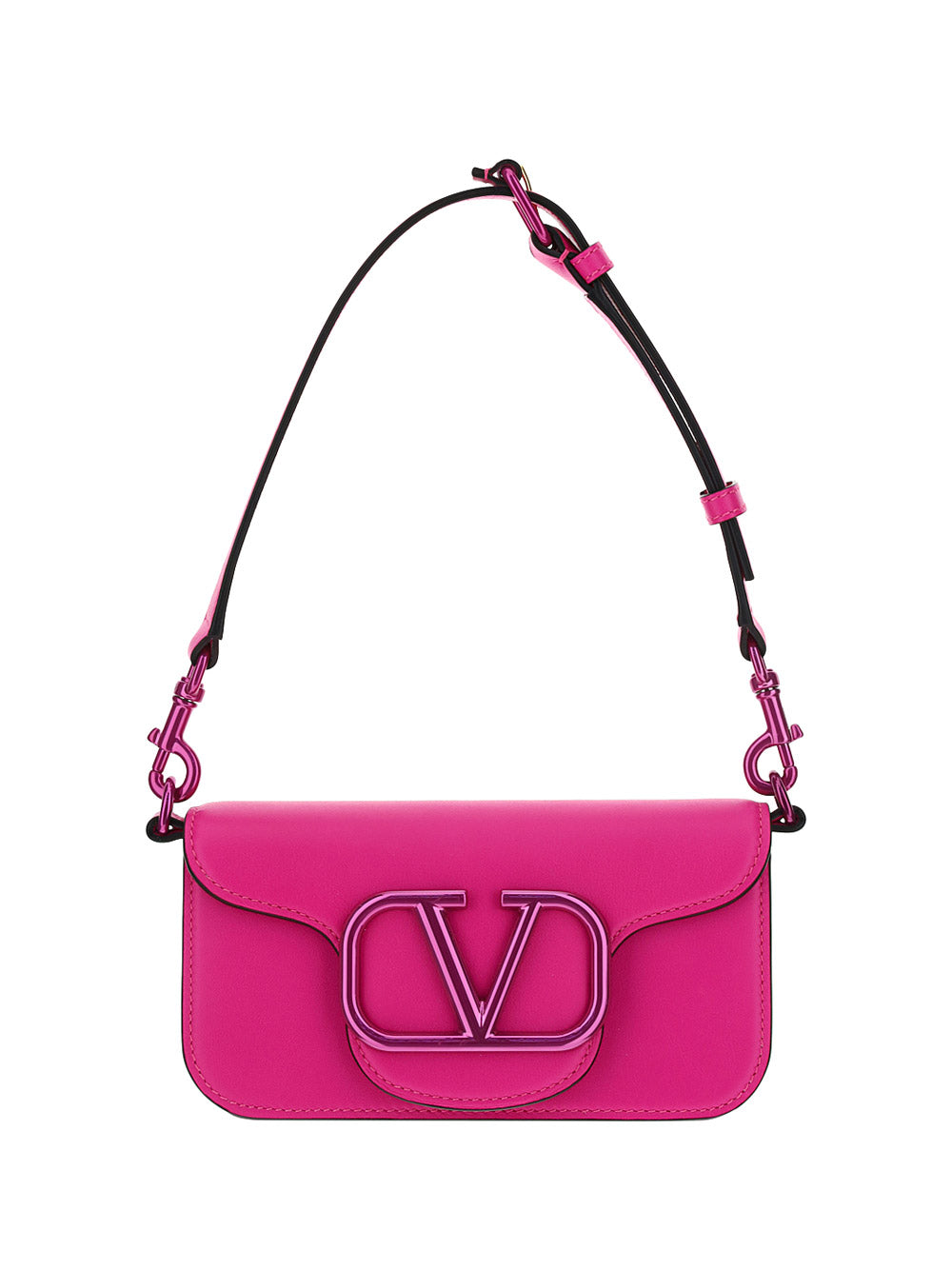 Mini Locò Crossbody Calfskin Bag - Pink PP