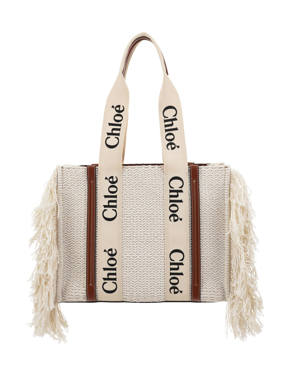 Medium Woody Tote Bag - Off-white