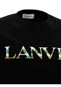 Embroidered Logo Short-Sleeve T-Shirt - Black