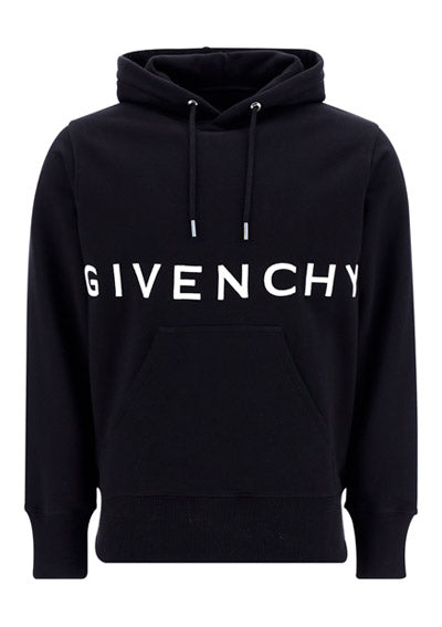4G Embroidered Hoodie - Black