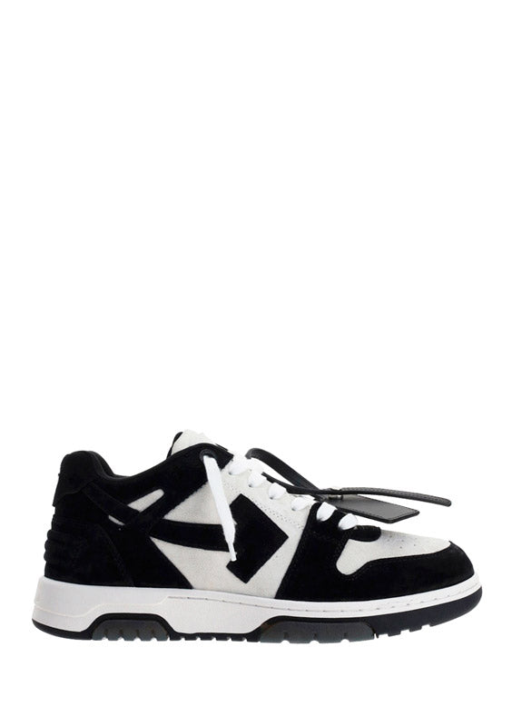 Out Of Office Vintage Suede Sneakers - Black/White