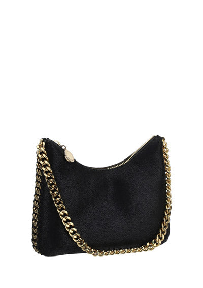 Falabella Zip Mini Shoulder Bag - Black