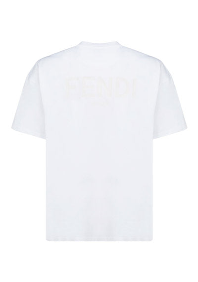 Fendi Roma Logo T-Shirt - White